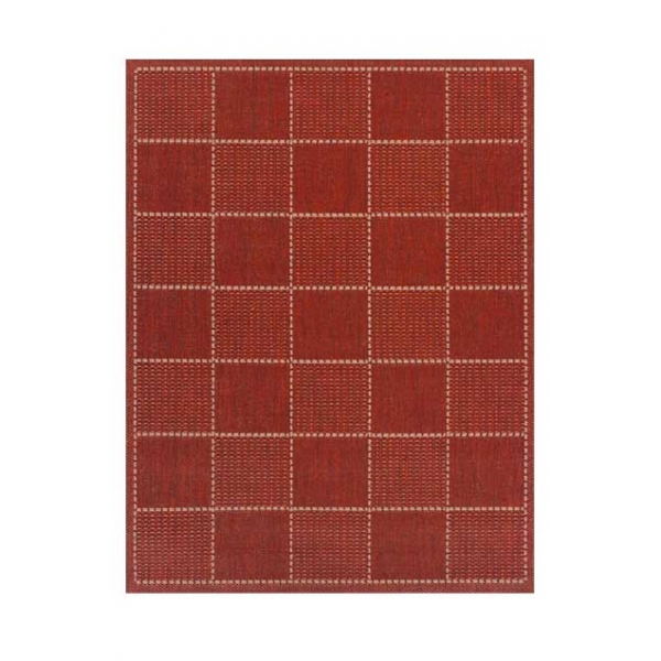 Checked Flatweave - Red