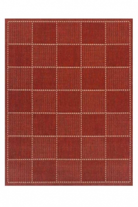 Oriental Weavers - Checked Flatweave - Red -Red