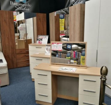 Bedroom furniture on display at all of our stores